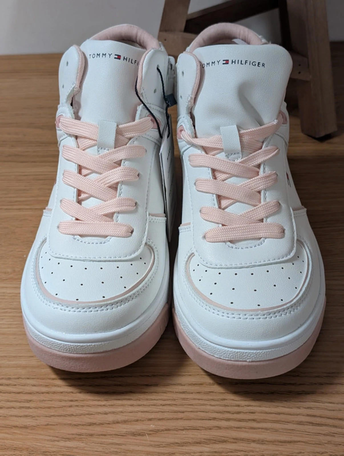 Tommy Hilfiger White Mids, Zip UK 1