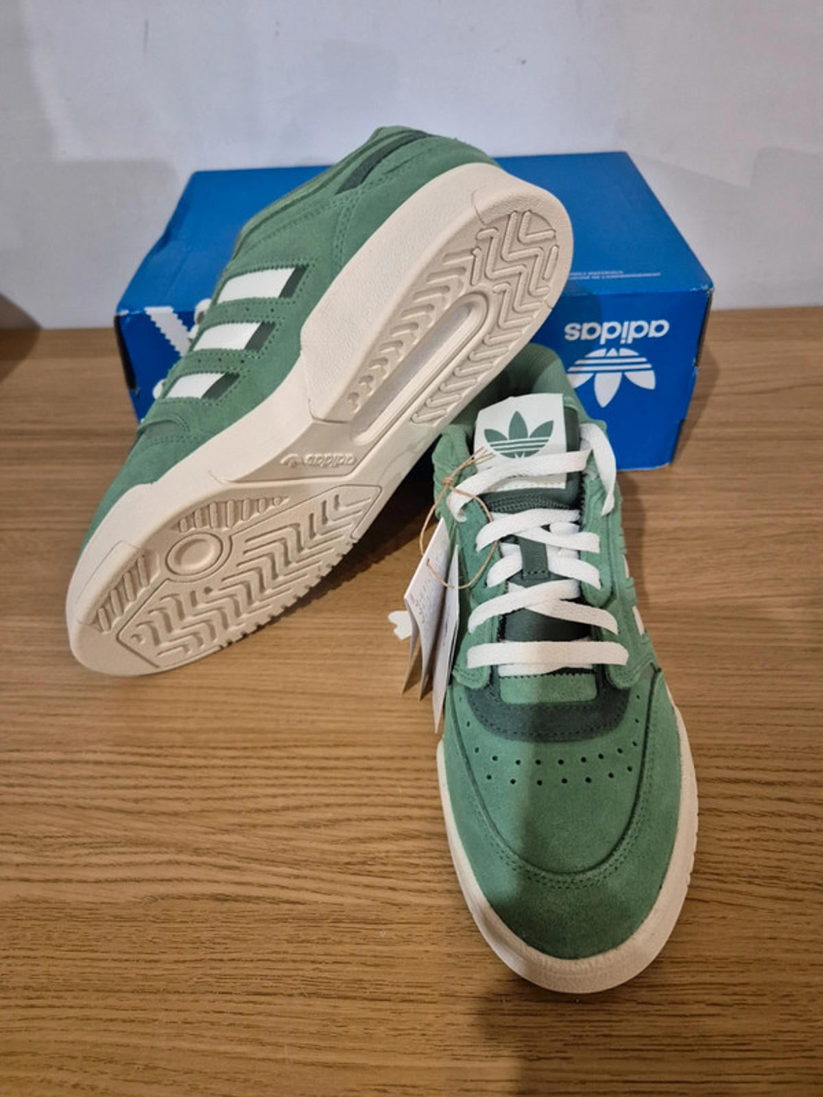 Adidas drop step low UK 8.5 green 💚