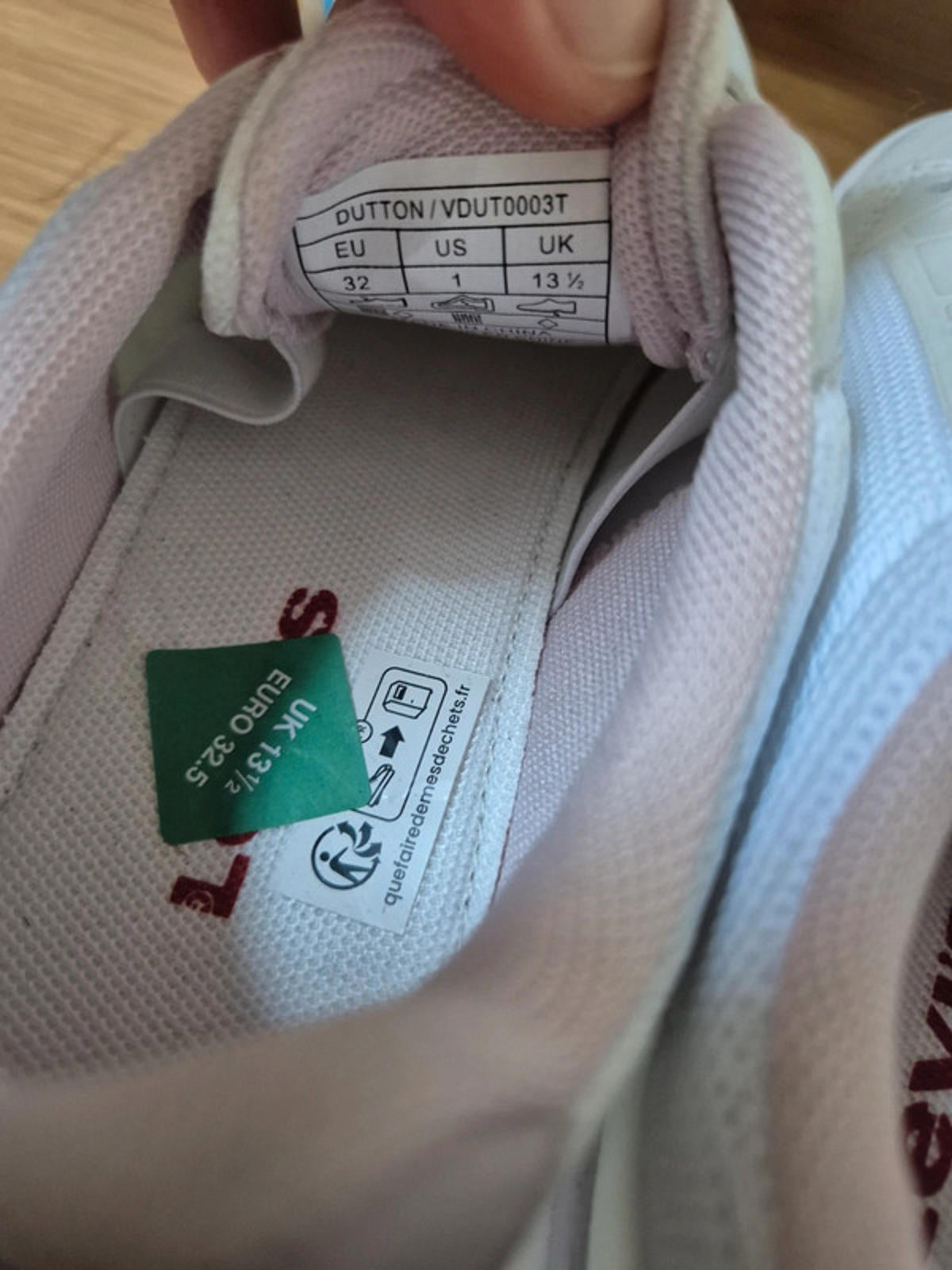 Levi's white/pink Kids trainers
