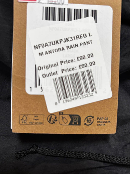 The North Face M Antora Rain Pants - Men's Size L