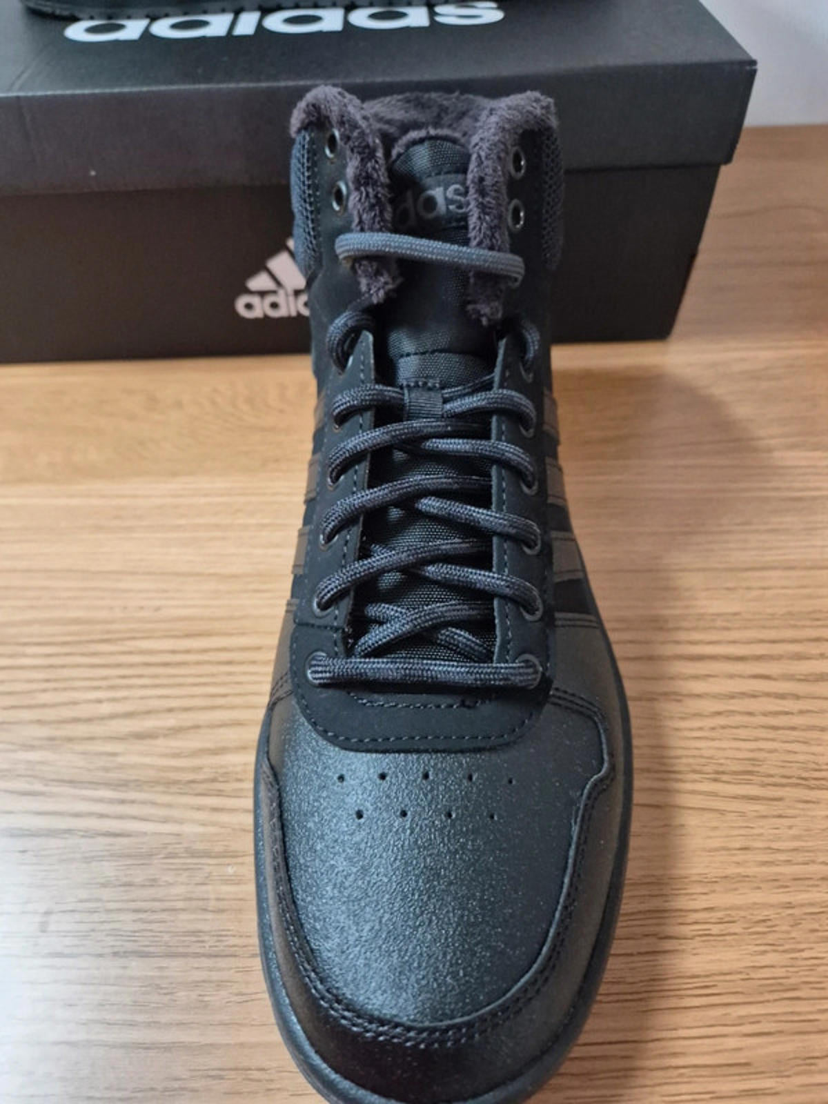 Adidas Hoops Mid all Black UK 9