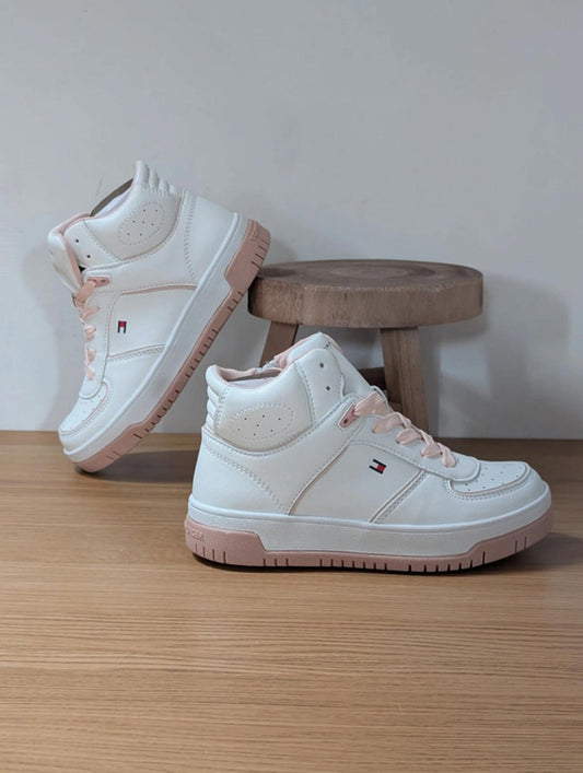 Tommy Hilfiger White Mids, Zip UK 1