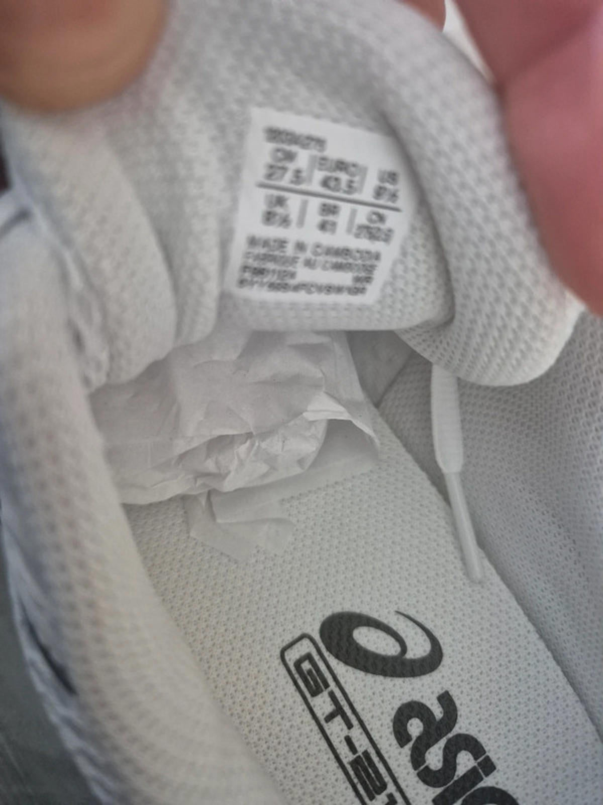 Asics GT-2160 white/Pure Silver UK 8.5 rrp £129.99