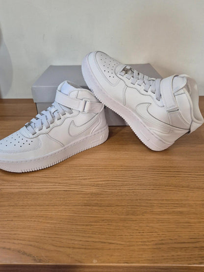 Nike Air Force 1s,  triple white mids. UK 5