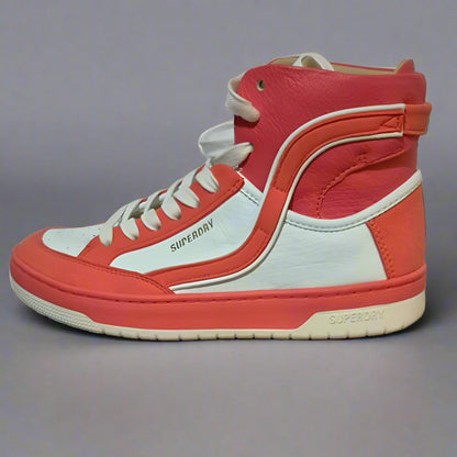 Superdry Mids in pink and white UK 5