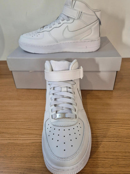 Nike Air Force 1s,  triple white mids. UK 5
