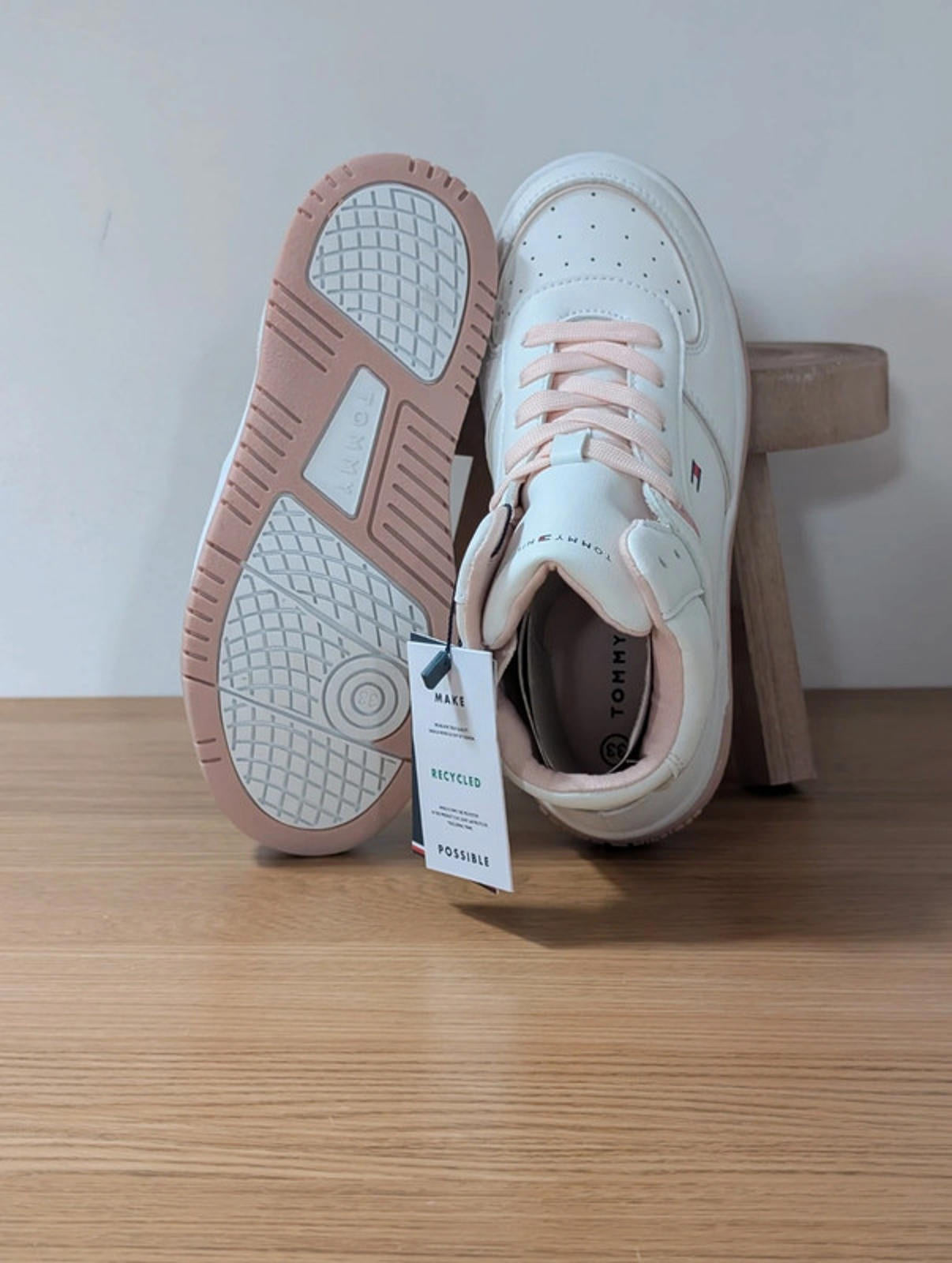 Tommy Hilfiger White Mids, Zip UK 1