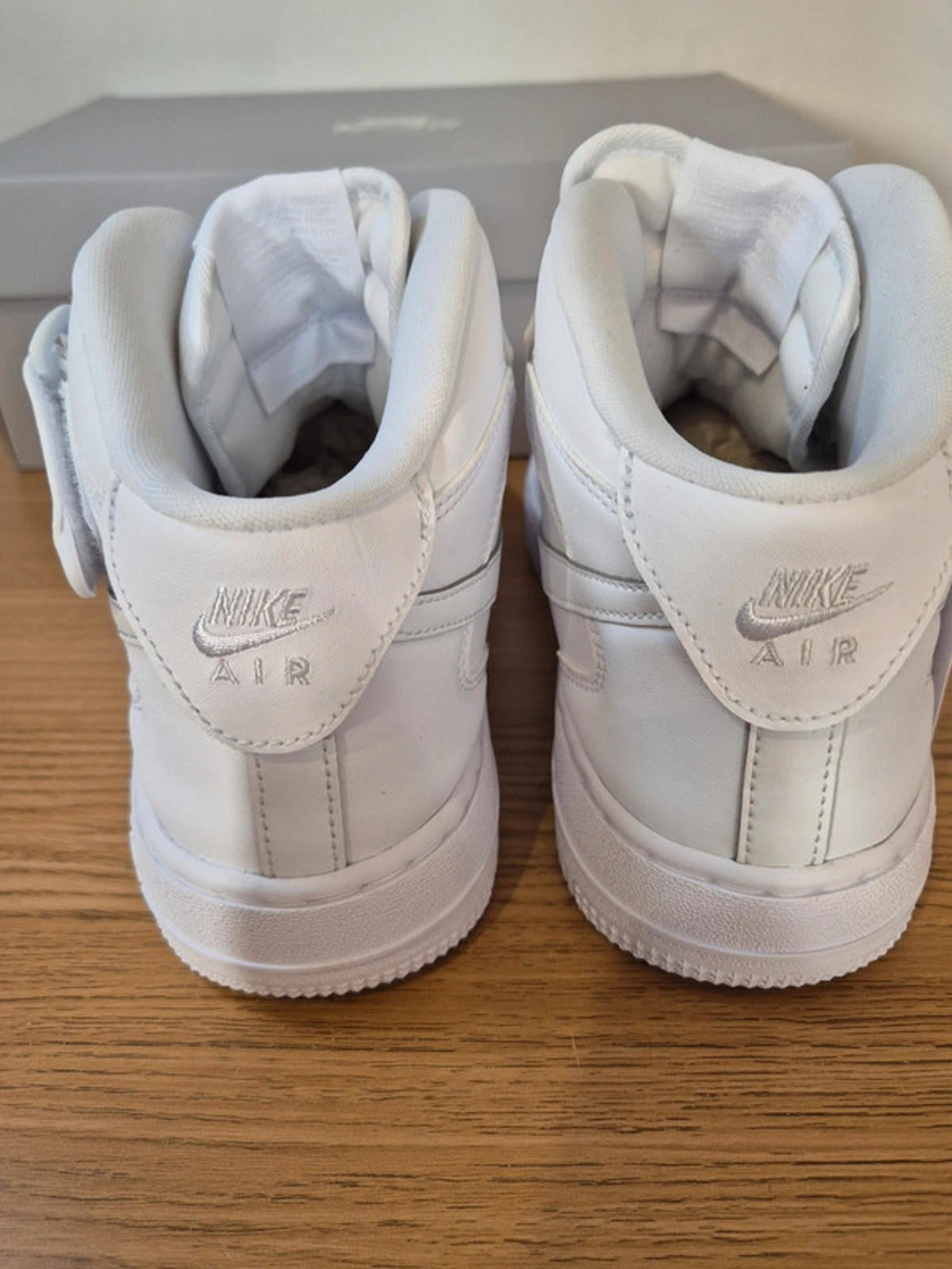 Nike Air Force 1s,  triple white mids. UK 5