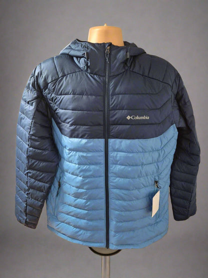 Columbia M White out FS hooded Jacket blue