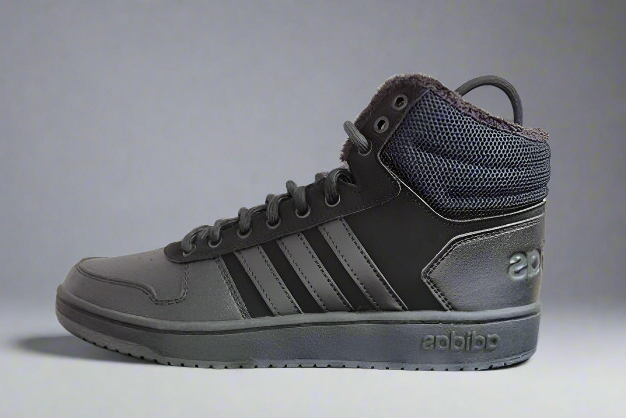 Adidas Hoops Mid all Black UK 9