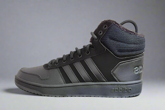 Adidas Hoops Mid all Black UK 9