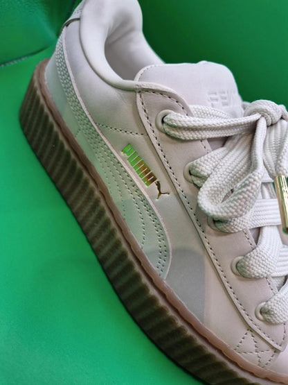 Puma Creeper Phatty Nubuck uk 4.5 White/Warm gold rrp £120