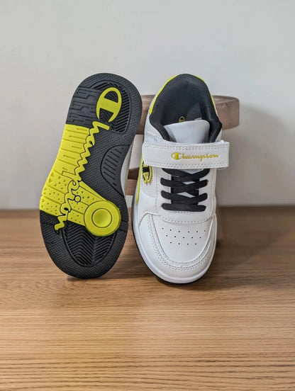 Champion White, with vibrant yellow trim,  UK 1