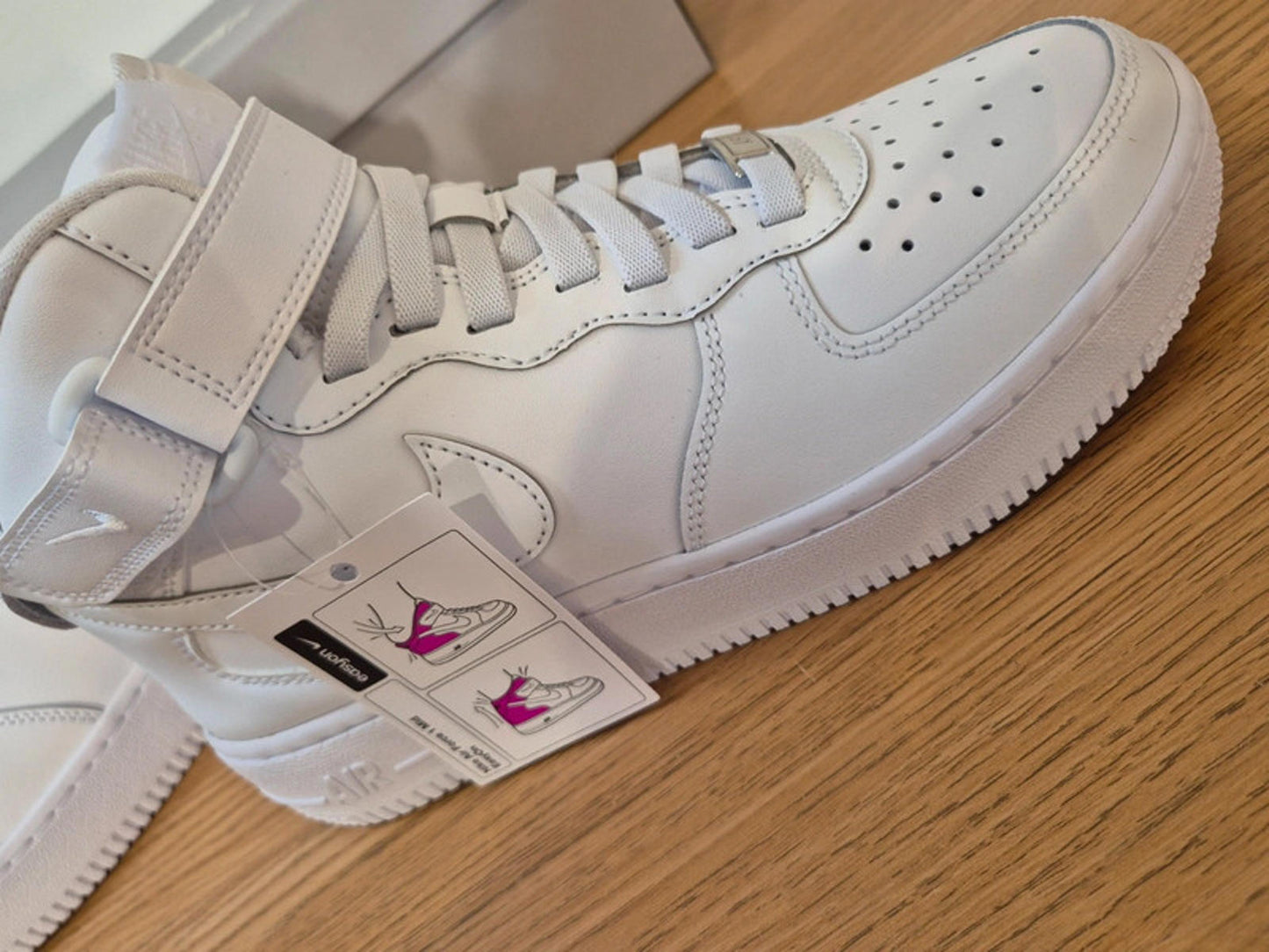 Nike Air Force 1s,  triple white mids. UK 5