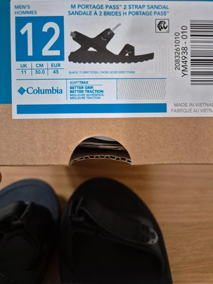 Columbia Mens Portage pass 2 strap Sandals