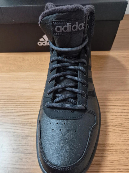 Adidas Hoops Mid all Black UK 9