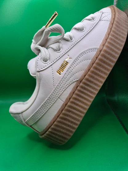 Puma Creeper Phatty Nubuck uk 4.5 White/Warm gold rrp £120