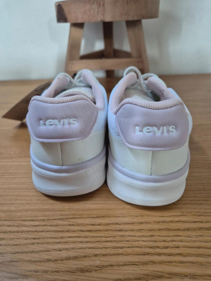 Levi's white/pink Kids trainers