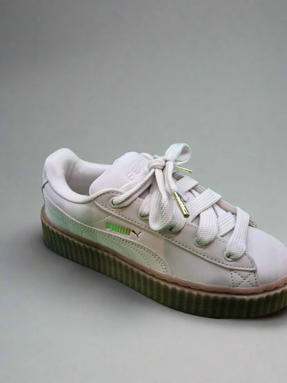 Puma Creeper Phatty Nubuck uk 4.5 White/Warm gold rrp £120