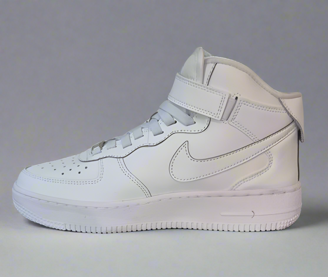 Nike Air Force 1s,  triple white mids. UK 5
