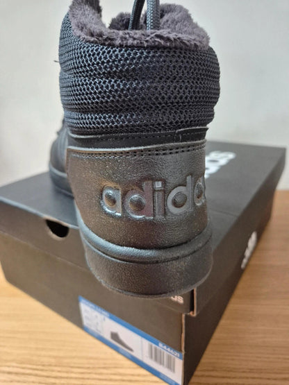 Adidas Hoops Mid all Black UK 9