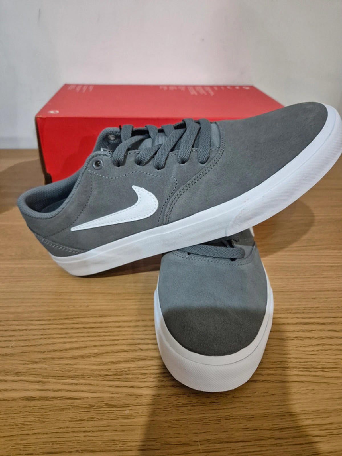 Nike Charge Suede UK 7 Grey - Premium Casual Sneakers