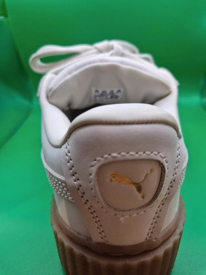 Puma Creeper Phatty Nubuck uk 4.5 White/Warm gold rrp £120