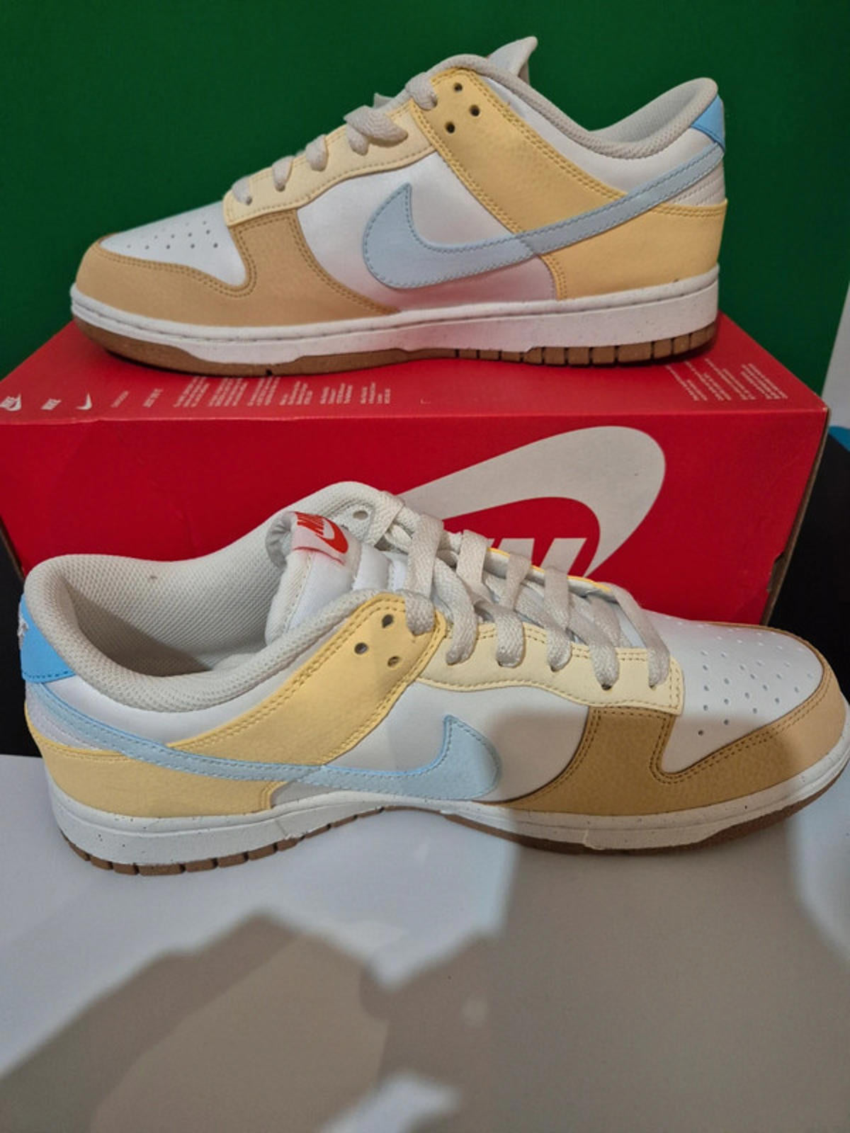 Nike Dunk Low NN UK 8.5 Summit White/Glacier Blue - Classic Basketball Sneakers