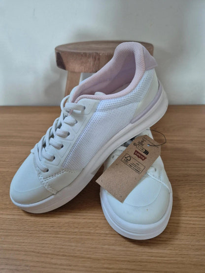 Levi's white/pink Kids trainers