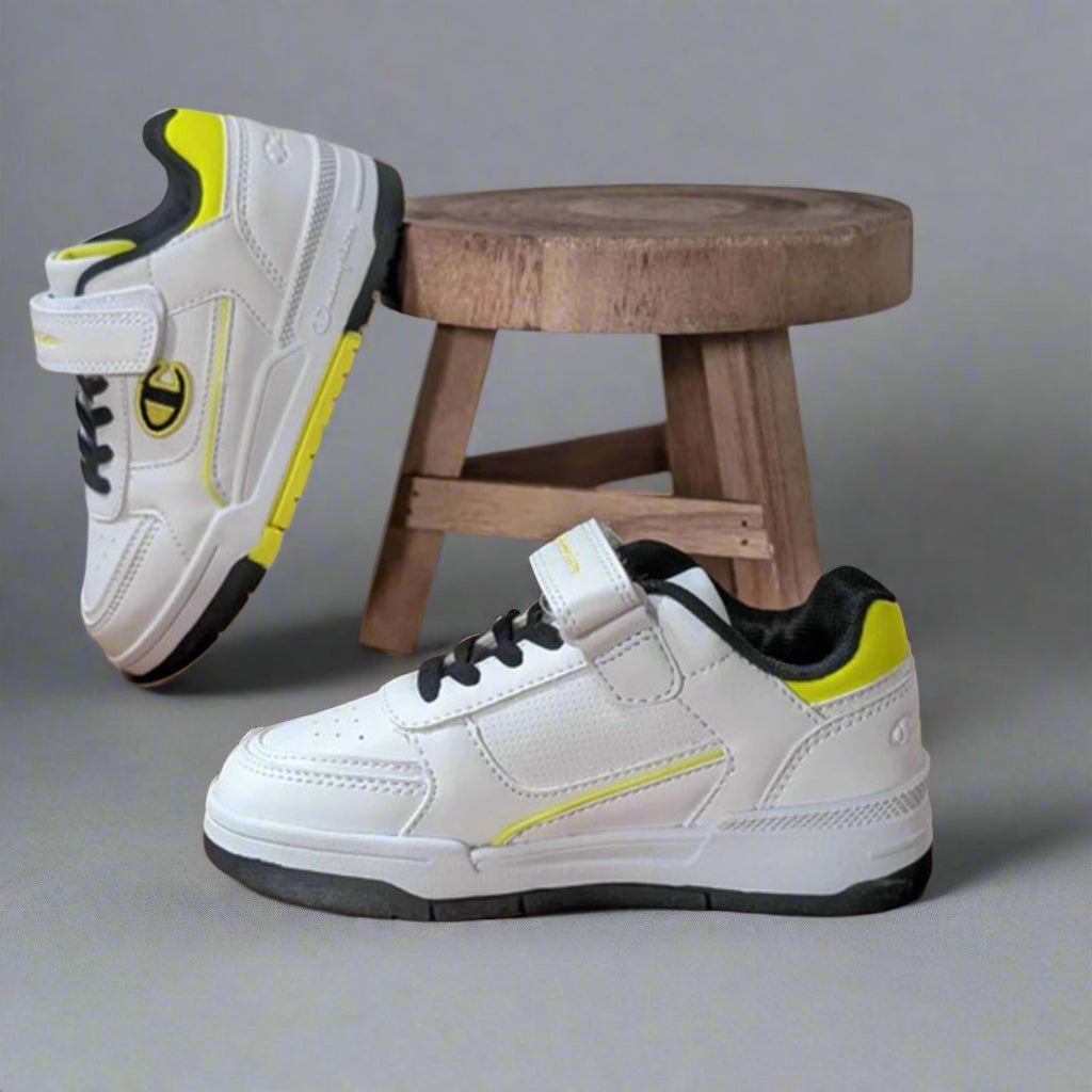 Champion White, with vibrant yellow trim,  UK 1