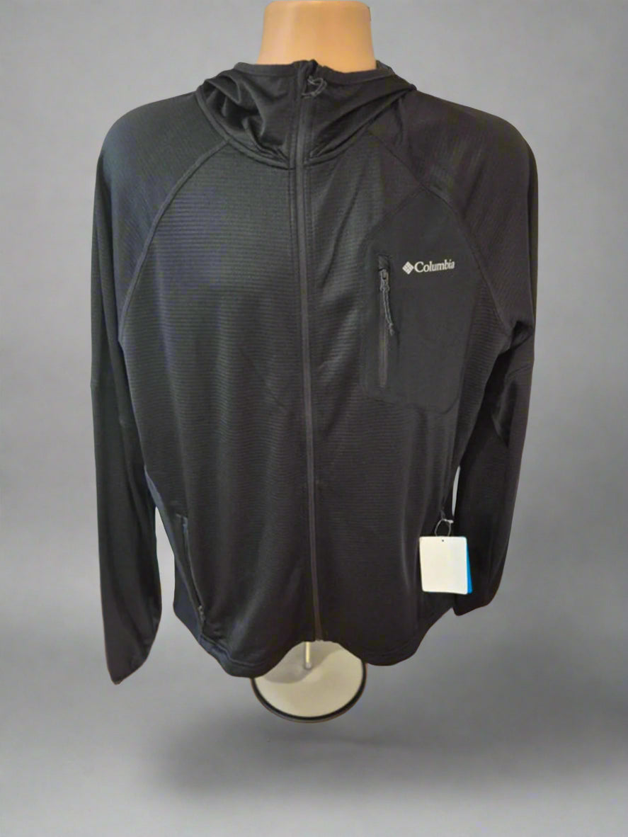 Columbia FS hooded active fleece black Large