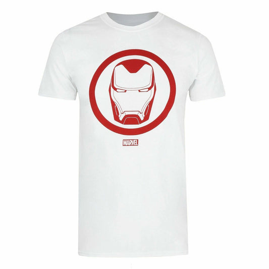 Marvel Iron Man Blast Mens T-shirt White