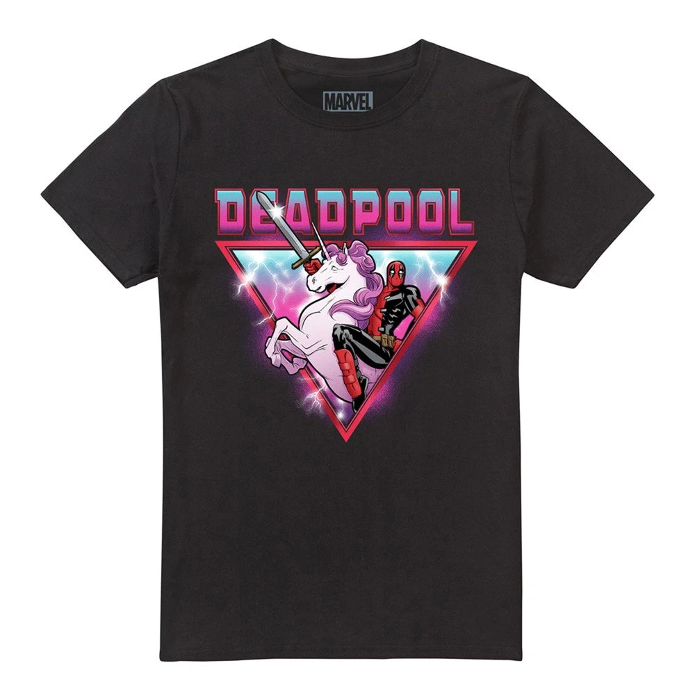 Deadpool Unicorn Mens T-shirt Black
